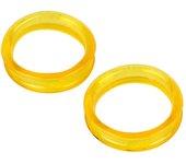 Ibañez Protectores de Goma de Colores Surtidos para Tijeras 22 Mm Amarillo - Set de 2 Anillos