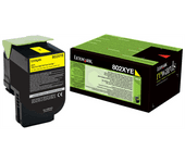 Tóner LEXMARK 80C2XYE Amarillo