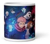 Taza Cerámica Jujutsu Kaisen Personajes 350ml.