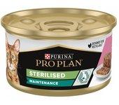 Pro Plan Adult Sterilised Salmón Y Atún Tarrina Gatos 24 X 85 Gr