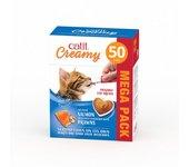 Snack liquido para gato Catit creamy salmón y gambas 50x10g