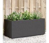 Jardinera Pp Gris Oscuro 80x36x35 Cm Vidaxl