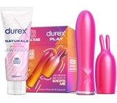 Durex Conejito Vibrador 2 en 1 VIBE & TEASE + Lubricante Naturals Extra Sensitivo 100ml, Punta Estimuladora, Juguete Sexual para Mujer, Hombre y Pareja