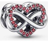 Charm PANDORA Corazón Rojo Infinito Brillante