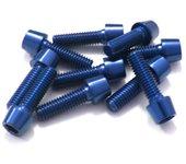 TORNILLOS ALU7075T6 M6X20 AZUL ANODIZADO (10UNI)