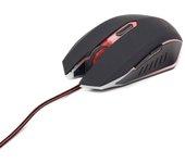 raton gaming gembird usb negro rojo