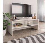 100x40x40 cm soporte de TV blanco de madera multicapa