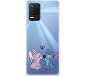 Funda para Realme 8 5G Oficial de Disney Angel & Stitch Beso - Lilo & Stitch