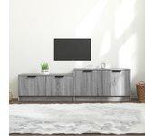 Mueble para TV gris Sonoma 158,5x36x45 cm madera multicapa