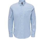 Camisa ONLY & SONS Algodón Hombre (M - Azul)