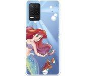 Funda para Realme 8 5G Oficial de Disney Ariel y Sebastián Burbujas - La Sirenita