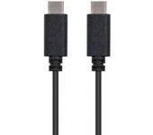 Cable usb-c nanocable 10.01.2302 negro 2 m