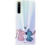 Funda para Realme 6 Oficial de Disney Angel & Stitch Beso - Lilo & Stitch