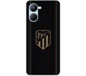 Funda para Realme C33 del Atlético de Madrid Escudo Dorado Fondo Negro  - Licencia Oficial Atlético de Madrid