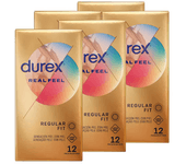 Durex - Preservativos Real Feel para Mayor Sensación Pack 60 condones para un sexo seguro