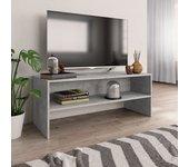 Soporte para TV hormigón gris 100x40x40cm madera multicapa