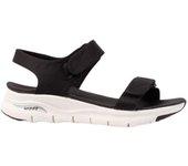 Sandalia Skechers Arch Fit Mujer BLK