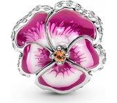 Charm Pandora Flor Pensamiento Rosa