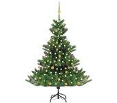 Árbol De Navidad Nordmann 1050 Puntas + 150 Leds Verde 180 Cm