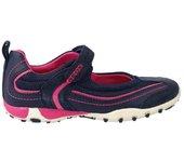 Zapatillas Geox Lona Bailarina Niña Azul Fucsia Transpirables