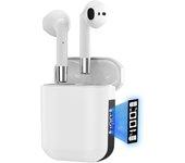 Auriculares Inalámbricos, Auriculares Bluetooth 5.3 HiFi Estéreo, Cascos inalambricos Bluetooth IPX5 Impermeables, Auriculares Inalambricos Bluetooth con Control Táctil, In-Ear Auriculares Reproducción de 24H, Blanco