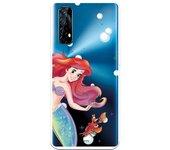 Funda para Realme 7 Oficial de Disney Ariel y Sebastián Burbujas - La Sirenita