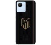 Funda para Realme C30 del Atlético de Madrid Escudo Dorado Fondo Negro  - Licencia Oficial Atlético de Madrid