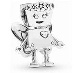 Charm PANDORA Robot (Plata - Plateado - Talla Única)