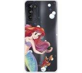 Funda para Motorola Moto G52 Oficial de Disney Ariel y Sebastián Burbujas - La Sirenita