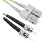 Cable de Fibra Óptica BEMATIK Om5 Multimodo Duplex 50?m/125?m St/Pc para Sc/Pc 100Gb de 10 M