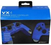 Gioteck VX4 Mando con Cable Azul para PS4/PC