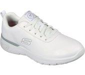 Zapatilla Mujer Skechers Trabajo Marsing Piel WHT