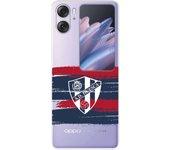 Funda para Oppo Find N2 Flip del SD Huesca Rayas Transparente  - Licencia Oficial SD Huesca