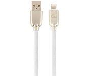 Cablexpert CC-USB2R-AMLM-1M-W cable de conector Lightning Blanco