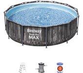 Piscina redonda de pvc bestway steel pro max de 366x100 cm