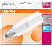 Osram 815933 LED Star Classic Stick Bombilla LED E27, 8W = 60W, Blanco frío, 4000 Kelvin. Clase de eficiencia energética G