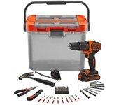 Kit Bricolaje Taladro Percutor 18v Black+Decker