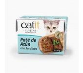 Paté para gatos Catit Cuisine, Atún con Sardinas-95g