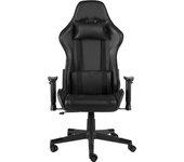 vidaXL Silla Gaming Giratoria Pvc Negro