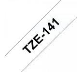 Cinta laminada Compatible Brother Tze141 Texto Negro / Fondo Claro 18Mm X 8M