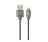 Cable lightning cablexpert cc-usb2s-amlm-2m-bg