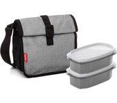 Tatay Urban Food Roll & Go Denim Grey con 2 Top Flex 0.5L