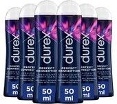 Durex - Lote Set 6x Lubricantes Perfect Connection 50ml, Dulce y Placentero, Sexo Seguro