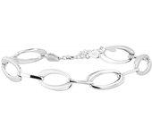 Pulsera en Plata de Ley 925 Bañada en Rodio 18.3 Cm