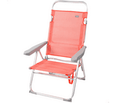 Silla Baja Reclinable Aluminio Coral Aktive