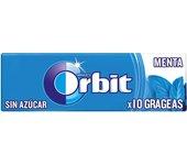 Orbit Grageas Menta - Chicle sin Azúcar en Grágeas sabor a Menta - Estuche de 60 paquetes de 10 chicles