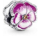 Charm Pandora Flor Pensamiento Rosa