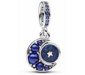 Charm Colgante Giratorio Luna Brillante