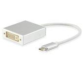 Equip Cable USB Tipo C Macho a DVI-I Hembra 15cm