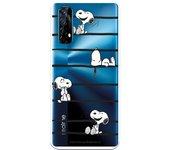 Funda para Realme 7 Oficial de Peanuts Snoopy rayas - Snoopy